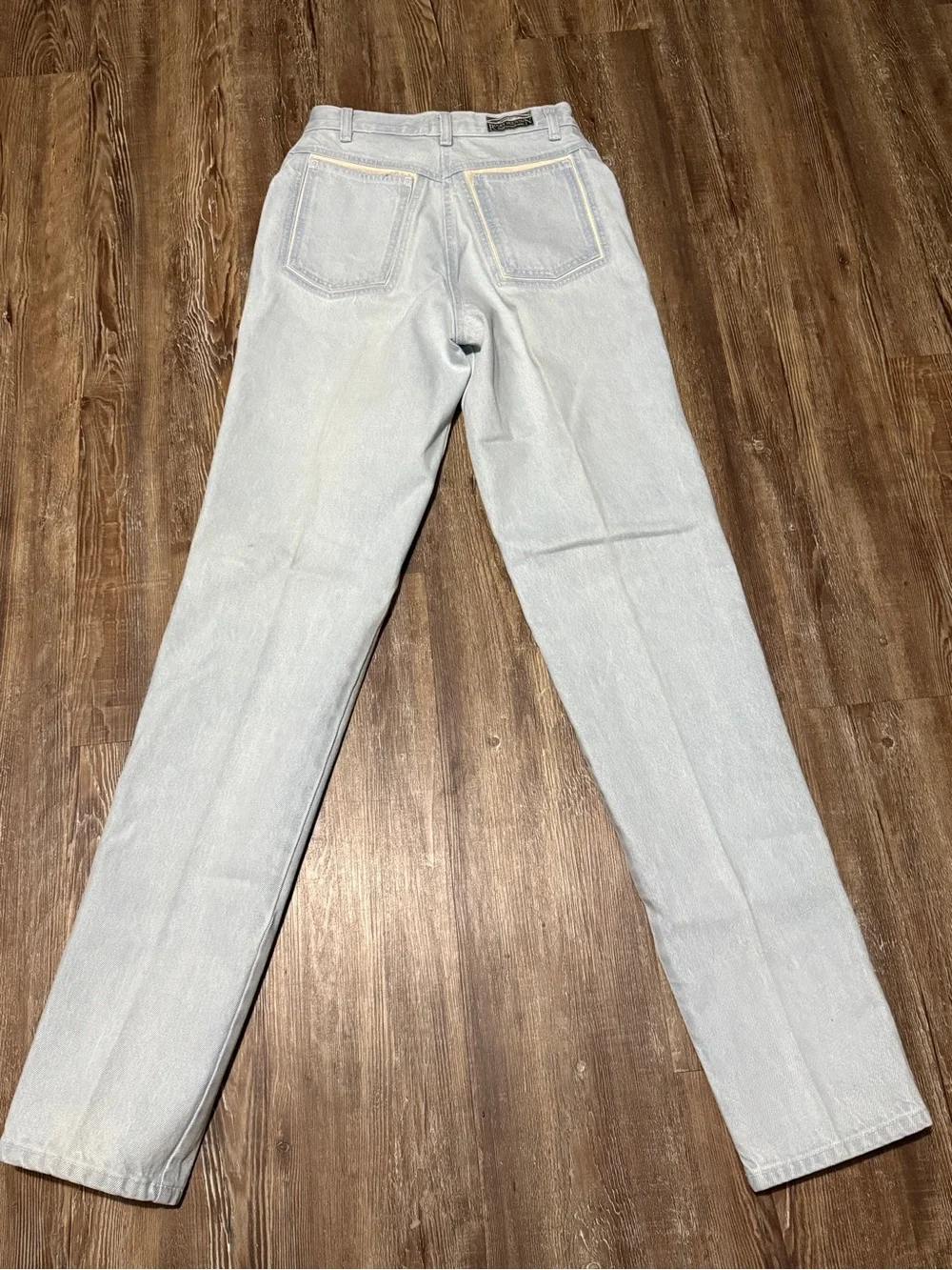 Vintage Rocky Mountain Straight Leg Jeans Women's 9/29 Light Wash 90s Bareback